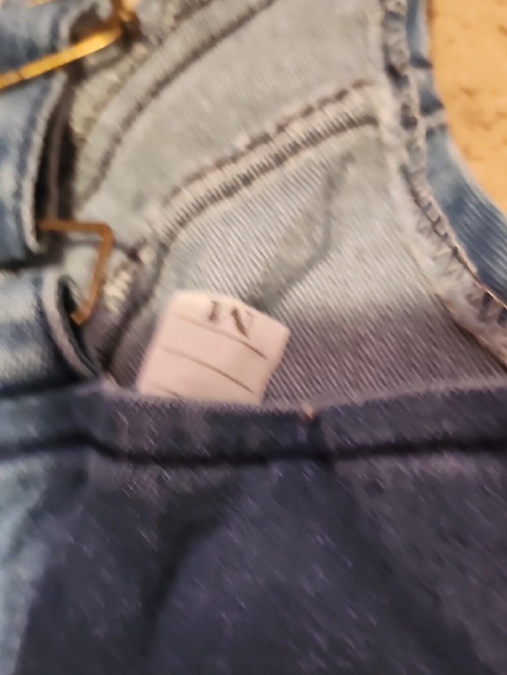 Denim Midi Dress with Front Zip and Side Slit - Picture 6 of 6